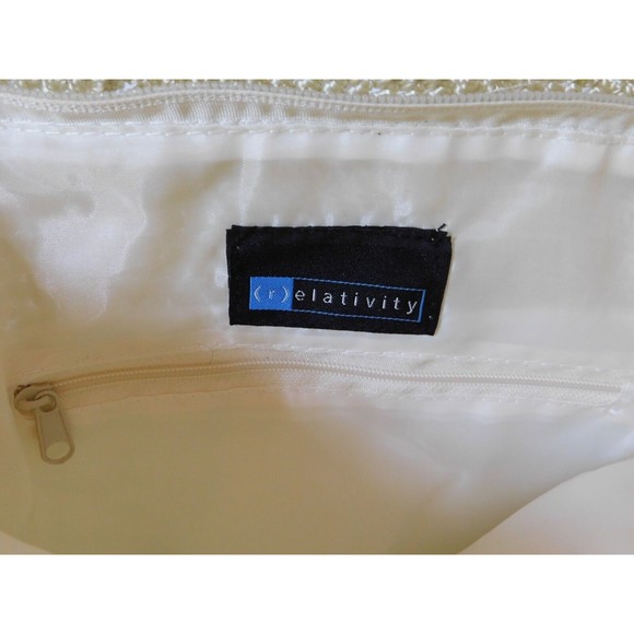 Relativity Purse Handbag Macrame Wood Handle Bag - Picture 9 of 14